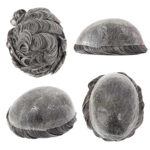 Mens toupee human hair - human, system