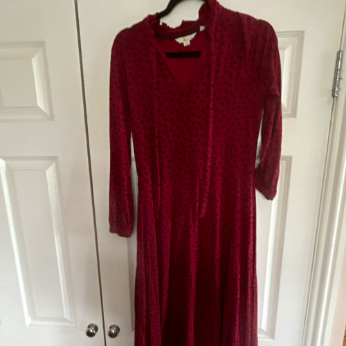 Boden red navy polka dot - &,