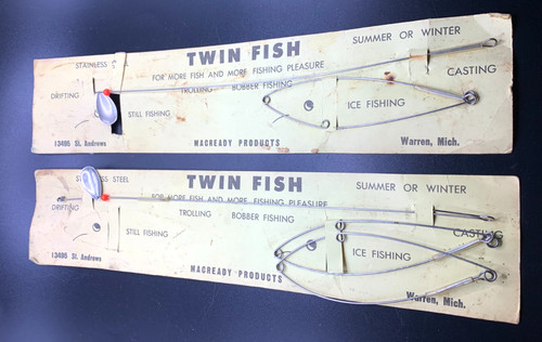 Vintage twin fish fishing - vintage,