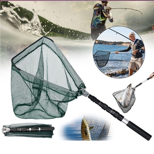 Landing net telescopic folding - net,