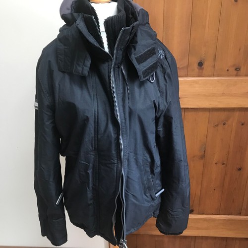 Superdry black zipped jacket - superdry,