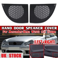 UK 2x Left + Right Hand Door Speaker Cover For Mercedes Benz C Class W203 Coupe