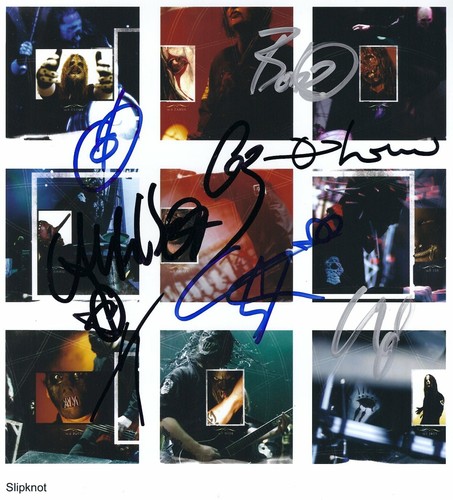 Slipknot signed photo - signed, 1st