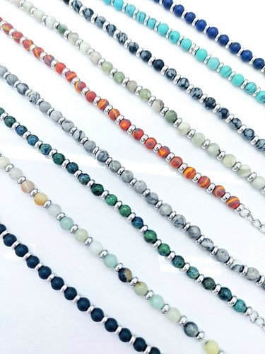 Natural gemstones stainless - natural,