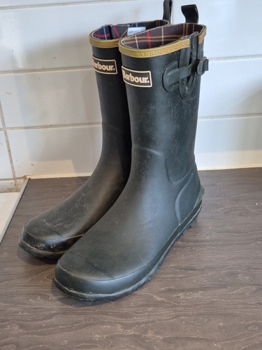 Green barbour ladies wellies - green,