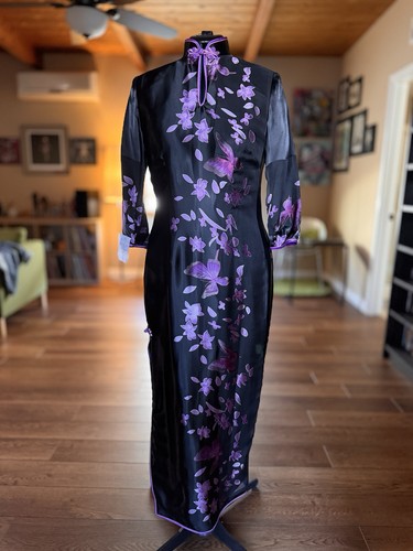 Black and purple - purple, floral