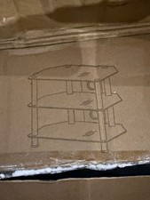 GLASS TV STAND SHELF