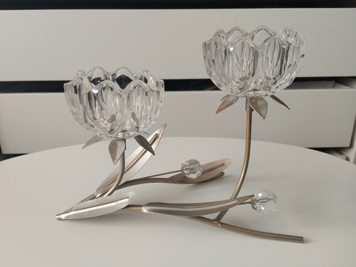 Vintage floral candelabra - vintage,