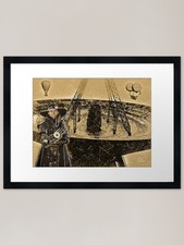 Steampunk tech framed art - steampunk,