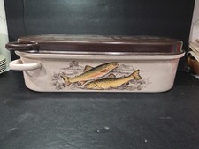 French Enamel Fish Salmon