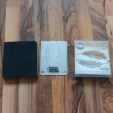 Sizzix Tim Holtz Bigz & Texture Fades Embossing Folder Feather Duo 660237.