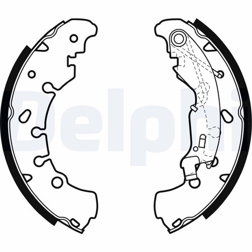 Delphi ls1980 brake shoe set - ls1980,