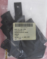 Gentex HGU-55/P HGU-68/P MEDIUM chin strap nape set pilot flight helmet, BLACK,