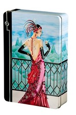 Confectionery - Scarlet Art Deco Tin 300g Belgian Chocolate Biscuits, Multico...