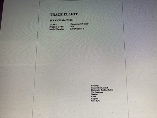 Trace elliot 400 series 6 - elliot,