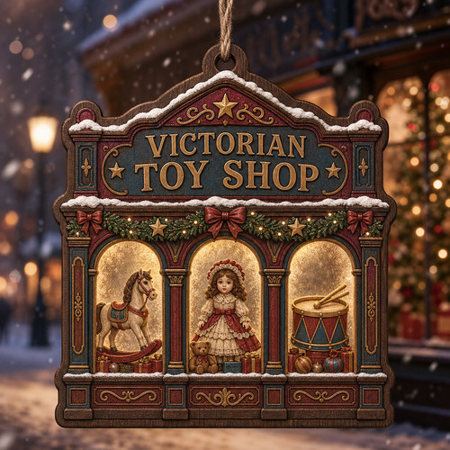 Victorian toy shop christmas - toy,