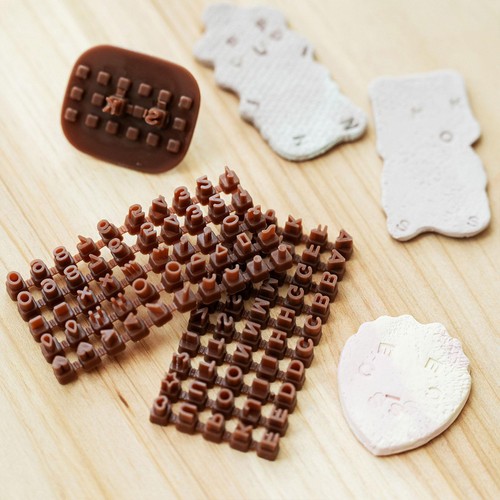 Clay letter stamps ceramic - clay,