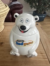 Vintage McVitie's 11”  Iced Gems Polar Bear ceramic cookie jar