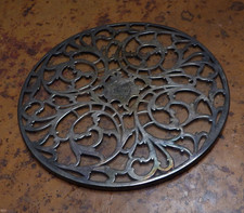 Antique Silver Overlay Trivet