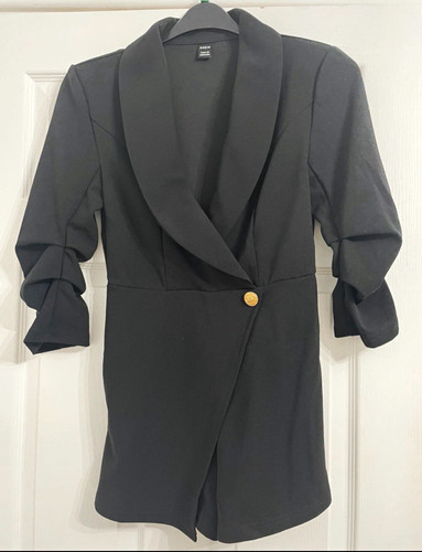 Shein black blazer style - black,