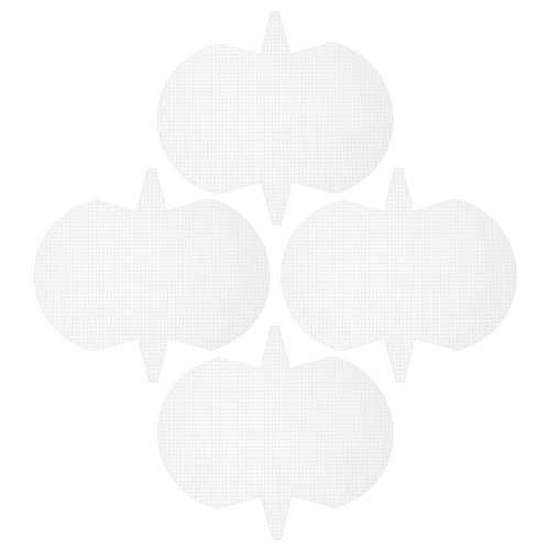 4pcs plastic canvas - plastic, white