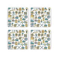 Tyre Fitter Set of 4 Cork