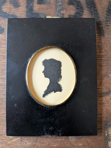 Vintage silhouette portrait - silhouette,
