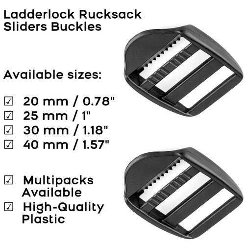 Ladderlock rucksack sliders - ladderlock,