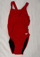 Red Speedo High-Cut One Piece