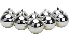 10 Extra Large SILVER 100mm