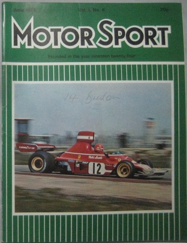 Motor sport magazine - motor, 1974