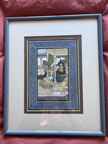 Vintage indian gouache - indian,