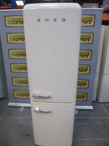 Smeg fridge freezer - smeg, cream