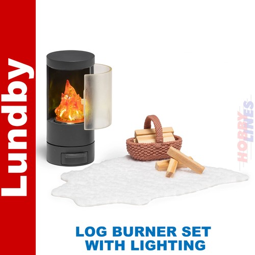 Lundby fireplace set - fireplace, with