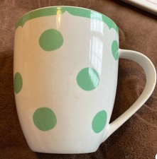 CATH KIDSTON VINTAGE Green Spot LARGE CRUSH MUG QUEENS