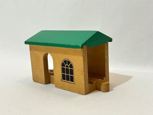 Wooden house train - wooden,