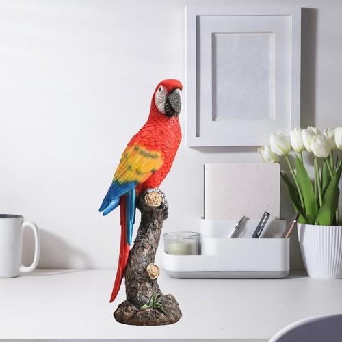 Resin parrot statue - parrot, lawn