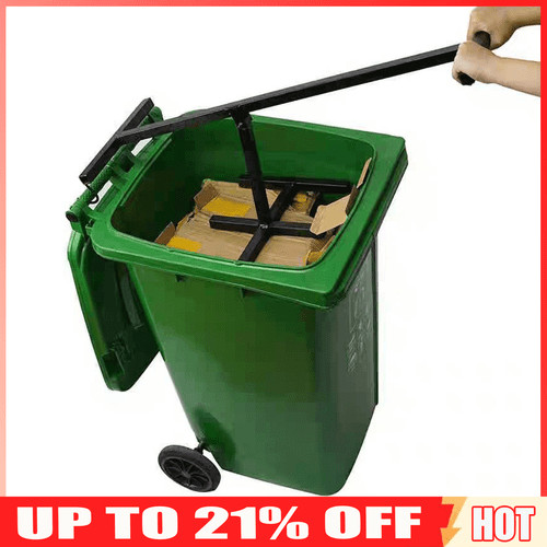 Black wheelie bin compactor - wheelie,