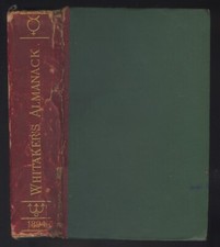 WHITAKERS ALMANAC FOR 1894