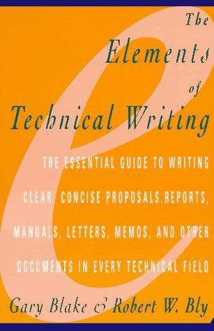 Elements technical writing - of,