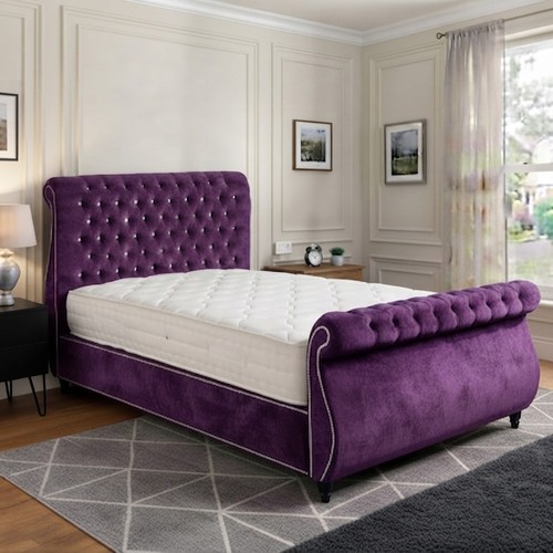 Ottoman sleigh bed frame - ottoman,