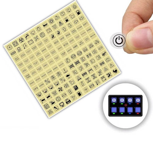 Rocker switch sticker decals - sticker,
