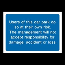 Use this car park at own risk