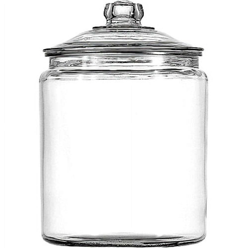 Heritage hill glass jar - glass, with
