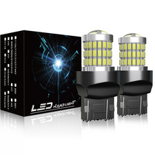 2X T20 7443 Led Sidelight Drl White 6000K For Vw Caddy Mk4 Daytime Lights 2015+