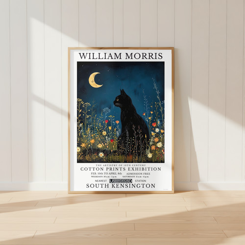 William morris cat - morris, print