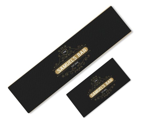 Personalised bar runner with - personalised,