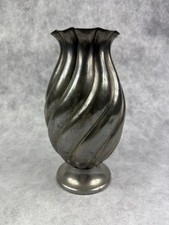 Pewter Vase Baluster Shaped Stamped Pewter 95% F.A.I.B 26cm high Vintage