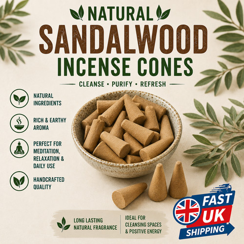 Sandalwood incense cones - sandalwood,