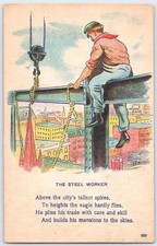 Vintage Postcard The Steel
